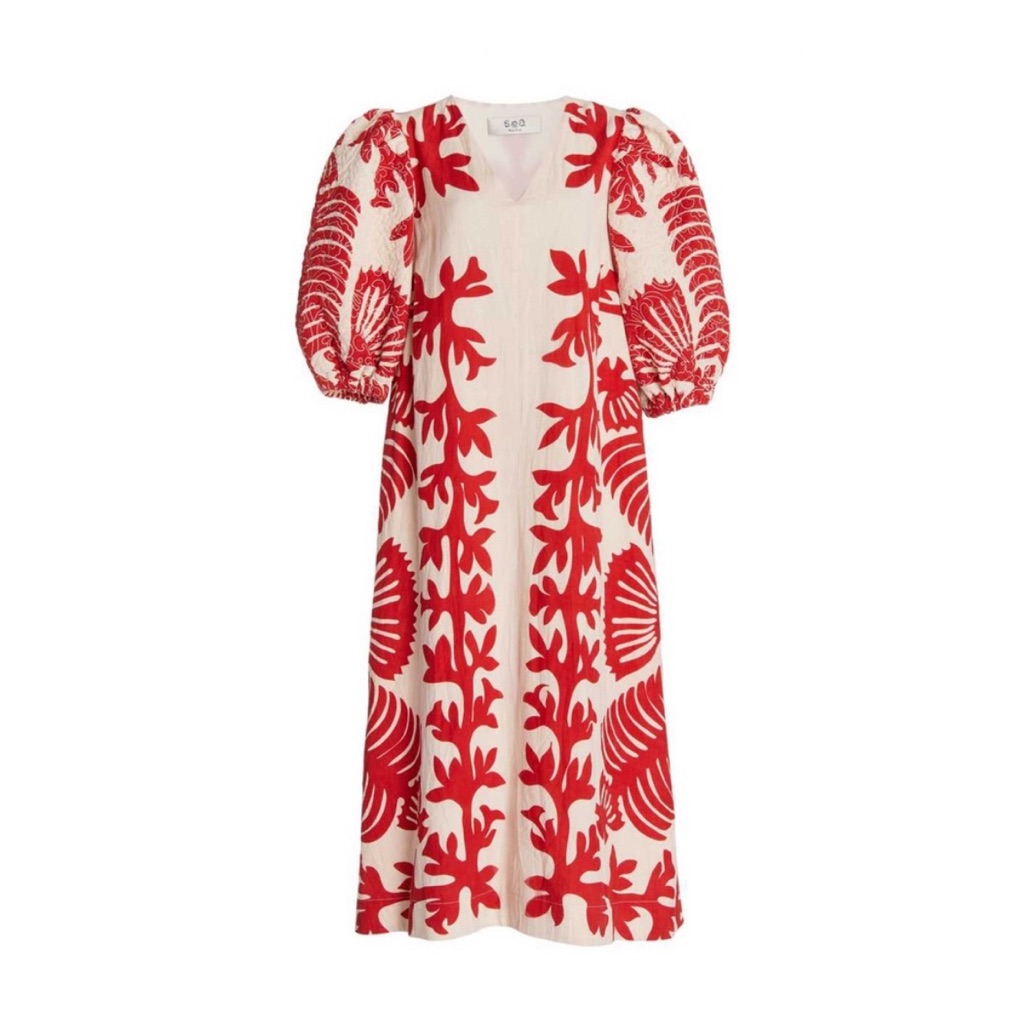 Sea New York - Red Henrietta Dress Xs
